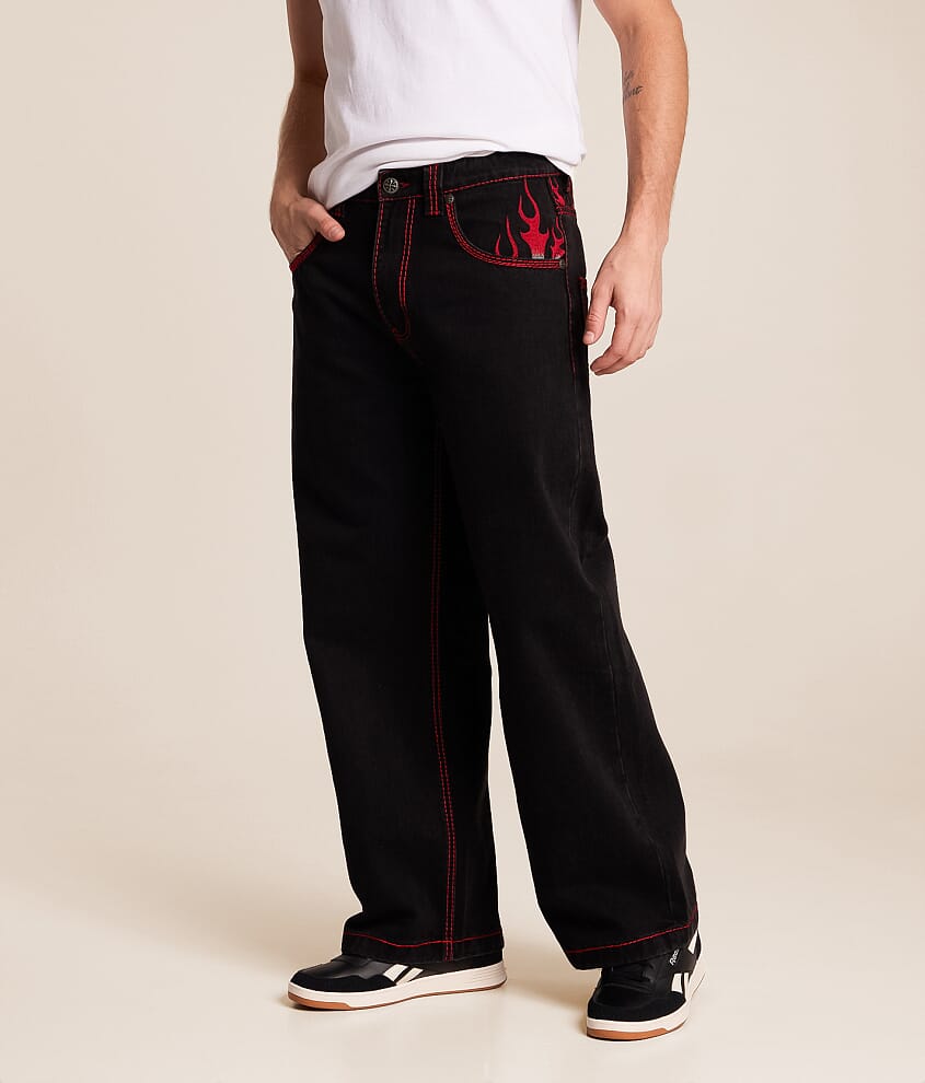 Flameful Faith Extra Wide Leg Jean