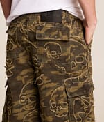Affliction Skull Camo Extra Wide Leg Cargo Camo Jean - Men's Jeans