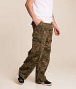 Affliction Skull Camo Extra Wide Leg Cargo Camo Jean - Men's Jeans