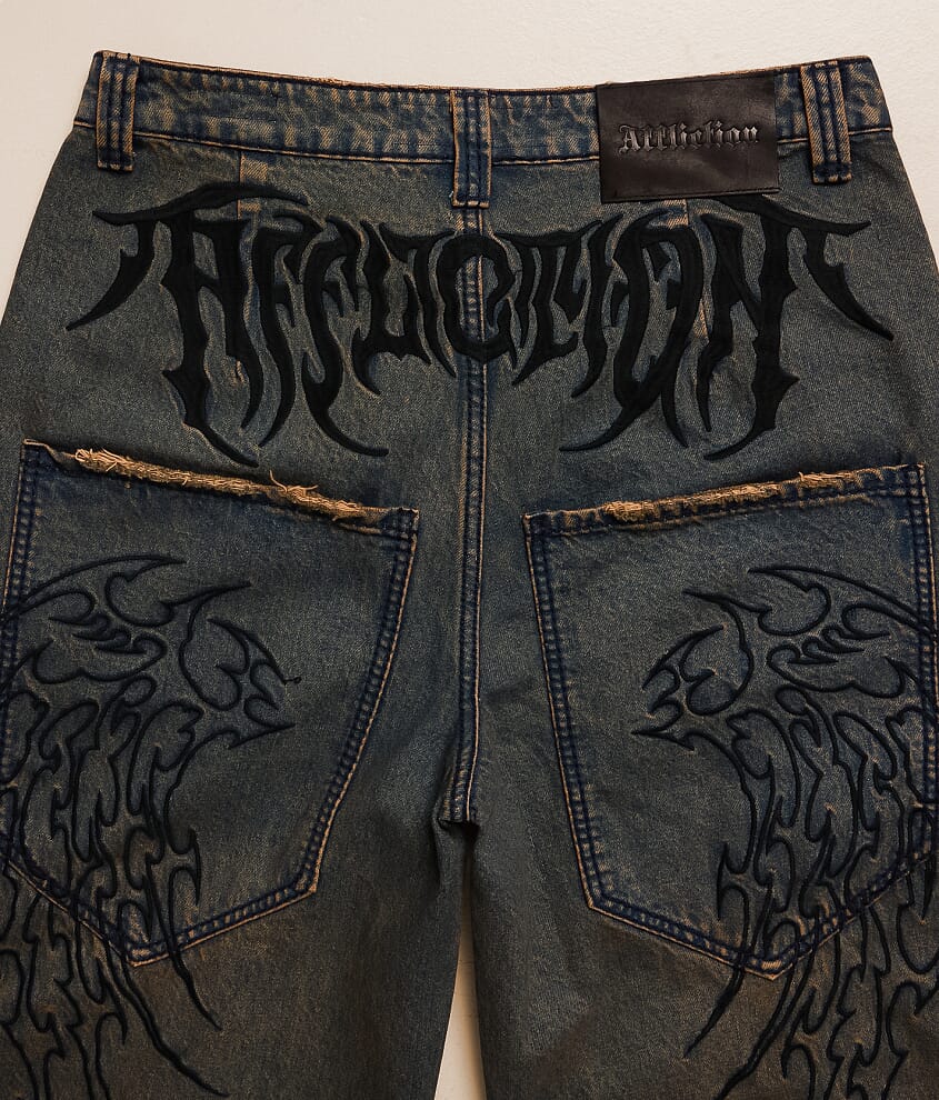 Tribal & Wings Extra Wide Leg Jean