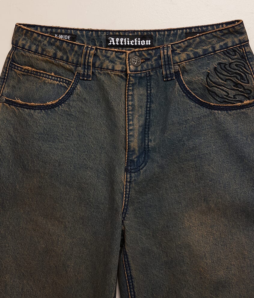 Tribal & Wings Extra Wide Leg Jean