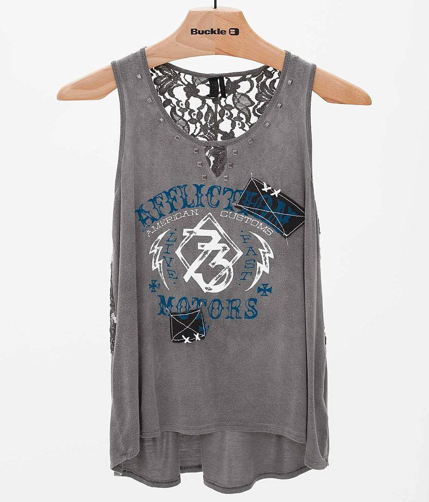 Affliction American Customs Alice Tank Top front view