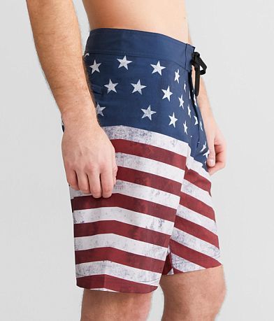 Howitzer American Flag Stretch Boardshort FULL_RIGHT_SIDE