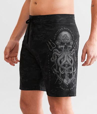 Howitzer Night Vision Stretch Boardshort front view