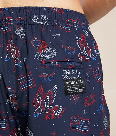 Howitzer True Blue Stretch Swim Trunks BACK_POCKET
