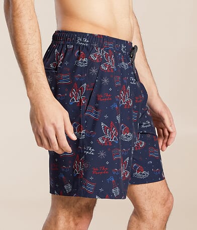 Howitzer True Blue Stretch Swim Trunks FULL_RIGHT_SIDE
