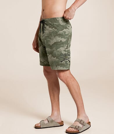 Howitzer Moonmist Camo Stretch Boardshort front view