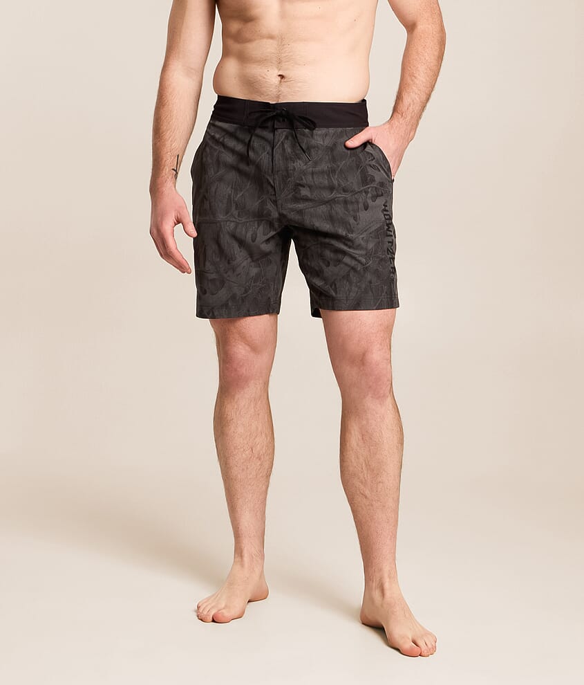 Howitzer Oak Tree Leaves Camo Stretch Boardshort