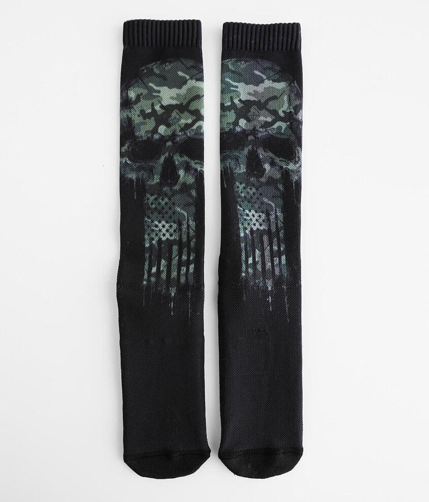 Howitzer Camo Skull Socks front view