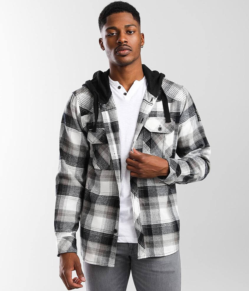 Howitzer Calvary Hooded Flannel Shirt front view
