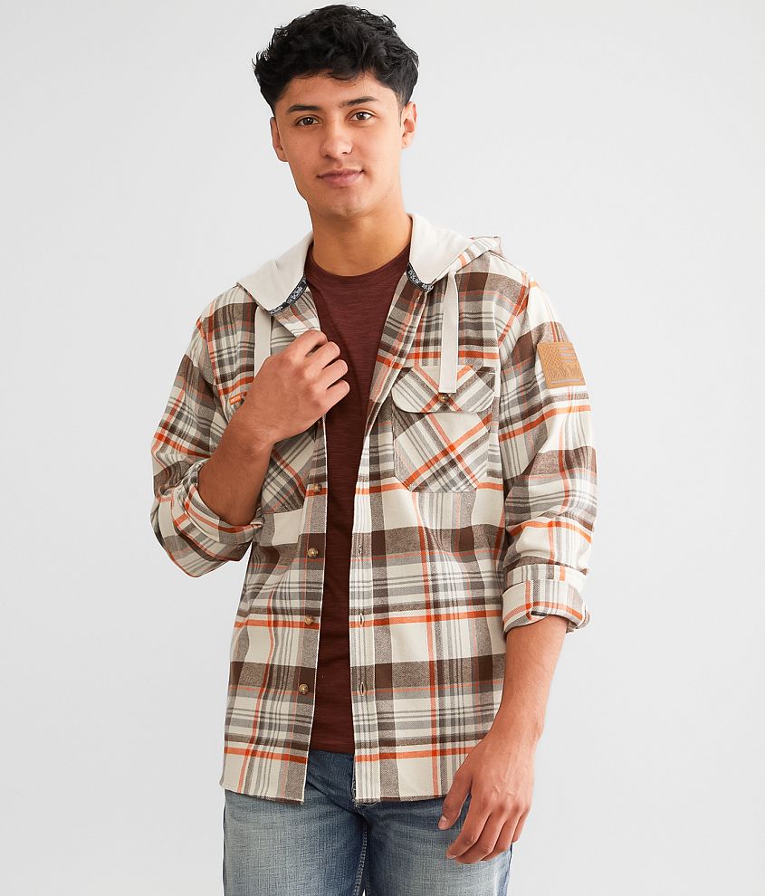 Howitzer Cambrai Hooded Flannel Shirt front view