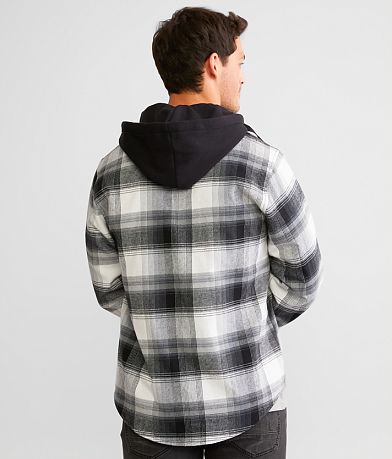 Howitzer Defend Hooded Flannel Shacket BACK