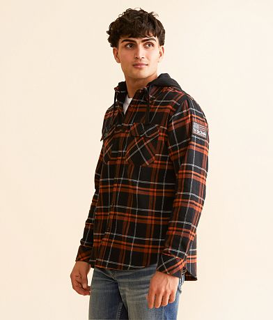 Howitzer Warfare Hooded Flannel Shirt full right side view