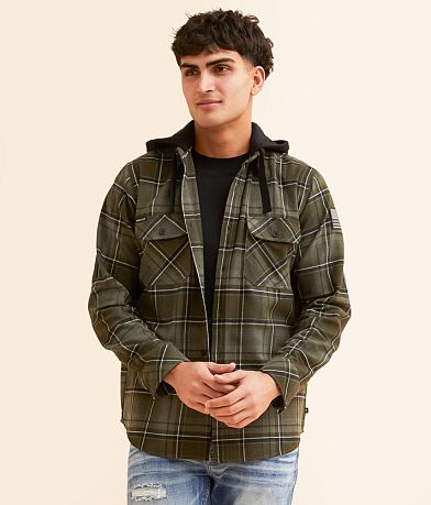 Howitzer Canteen Hooded Flannel Shirt front view