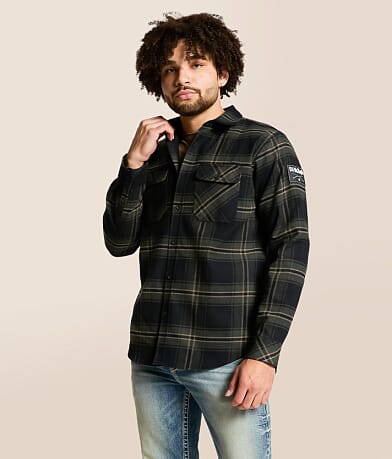Howitzer Camouflage Flannel Shirt front view