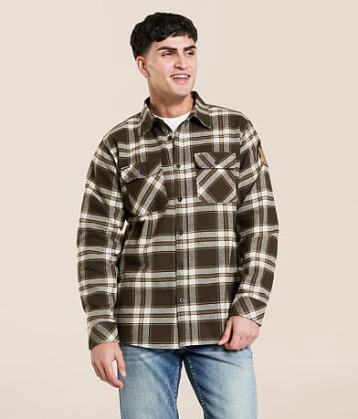 Howitzer Dog Tags Flannel Shirt front view