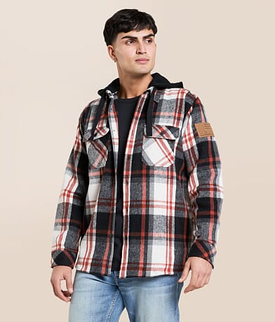 Howitzer Ammunition Hooded Flannel Shirt front view