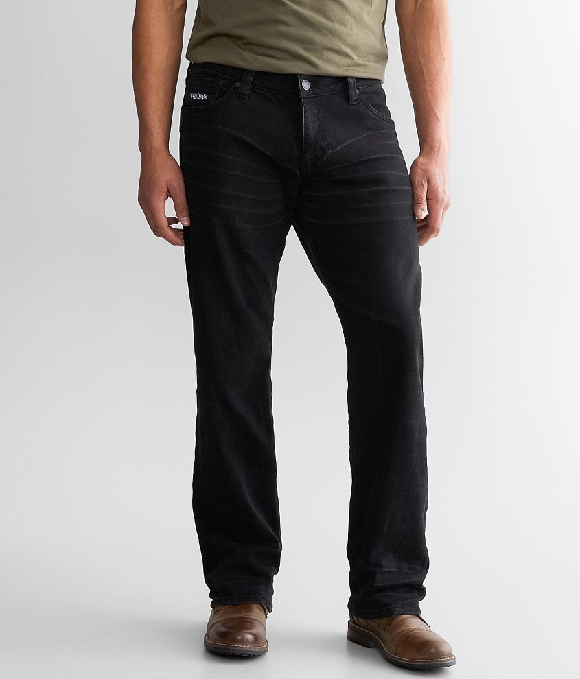 Howitzer Black Liberty Relaxed Taper Stretch Jean front view