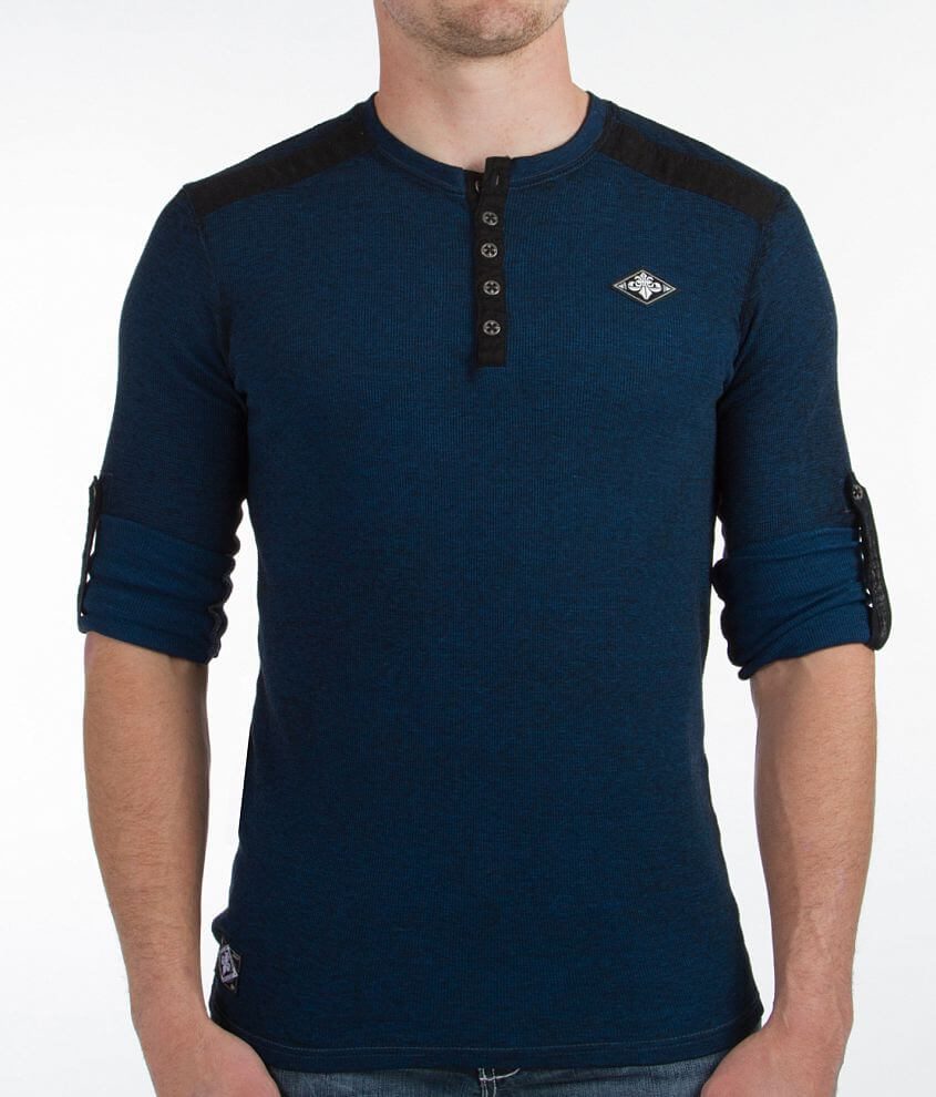 Affliction Standard Squadron Thermal Henley front view