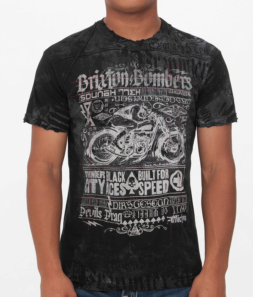Affliction Brixton Bombers T-Shirt front view