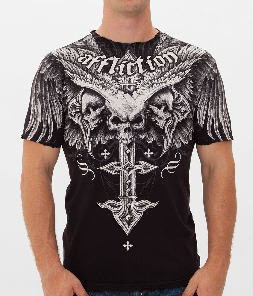 Affliction Death Eyes T-Shirt front view