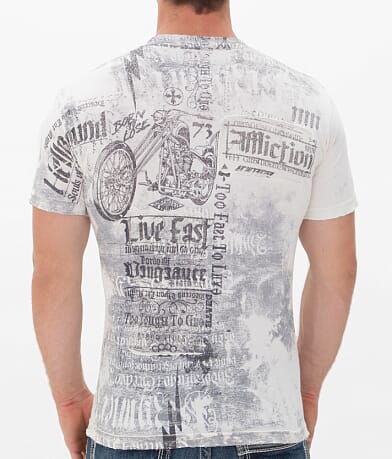 Affliction Souls of Black T-Shirt back view