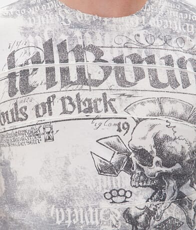 Affliction Souls of Black T-Shirt front detail view