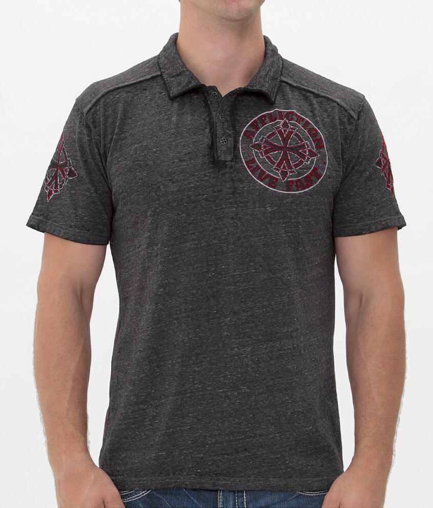 Affliction Royale Chromatic Polo front view