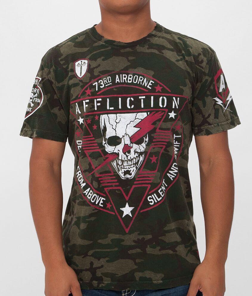 Affliction American Customs Airborne T-Shirt front view