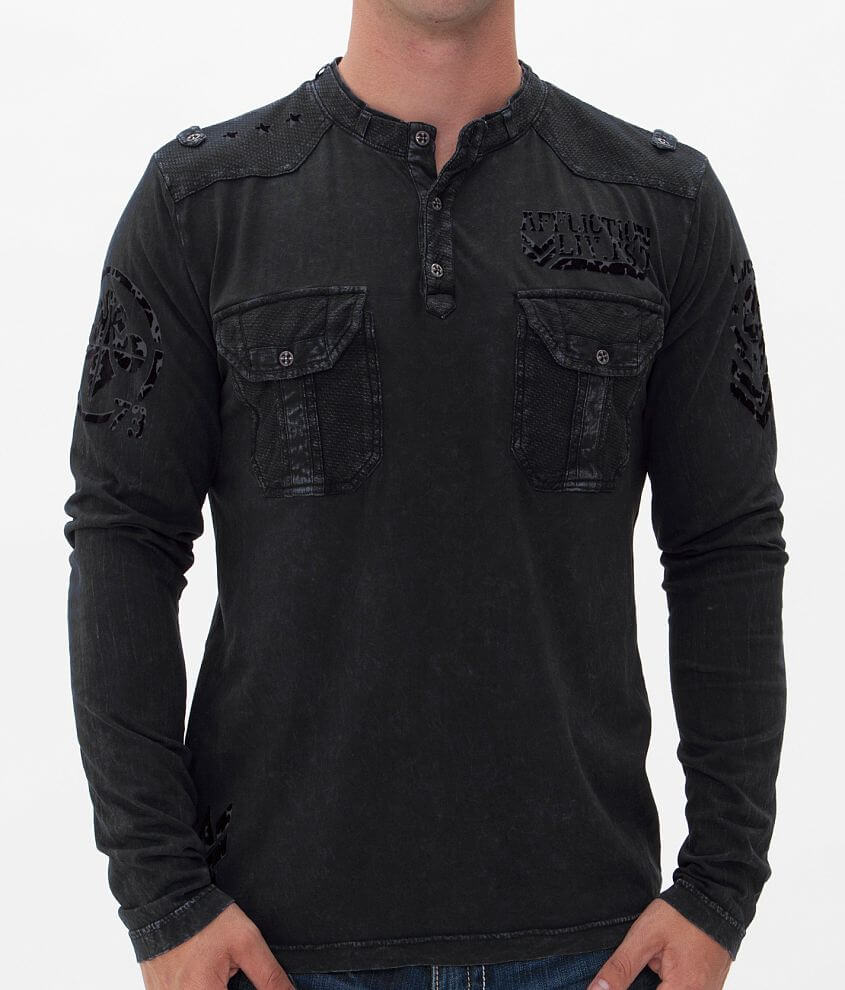 Affliction Agitator Henley front view