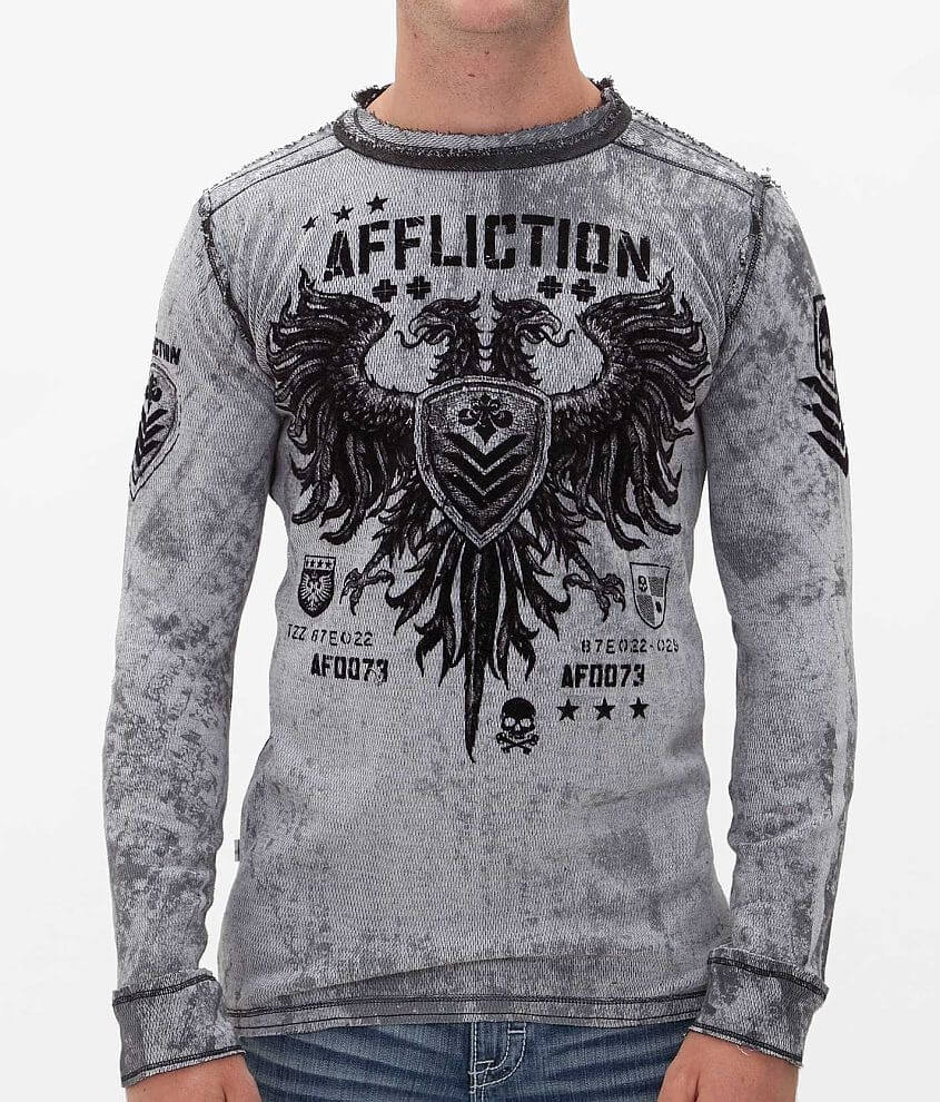 Affliction Value Reversible Thermal Shirt front view