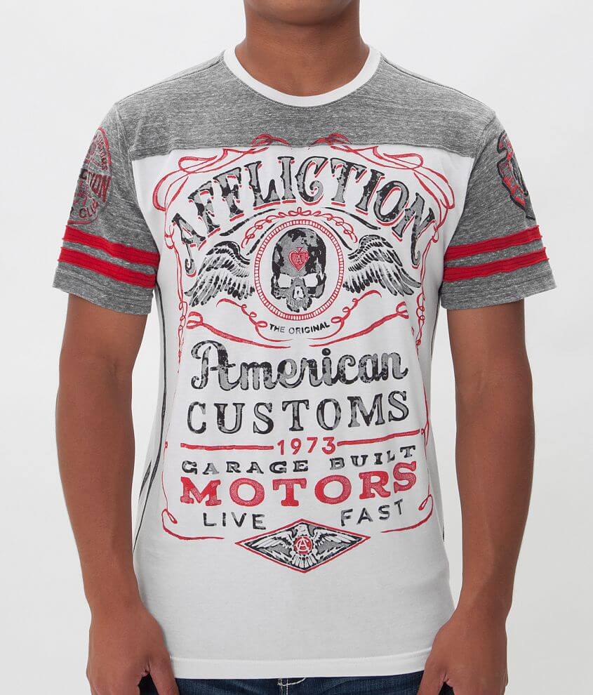 Affliction American Customs Barrel Aged T-Shirt front view