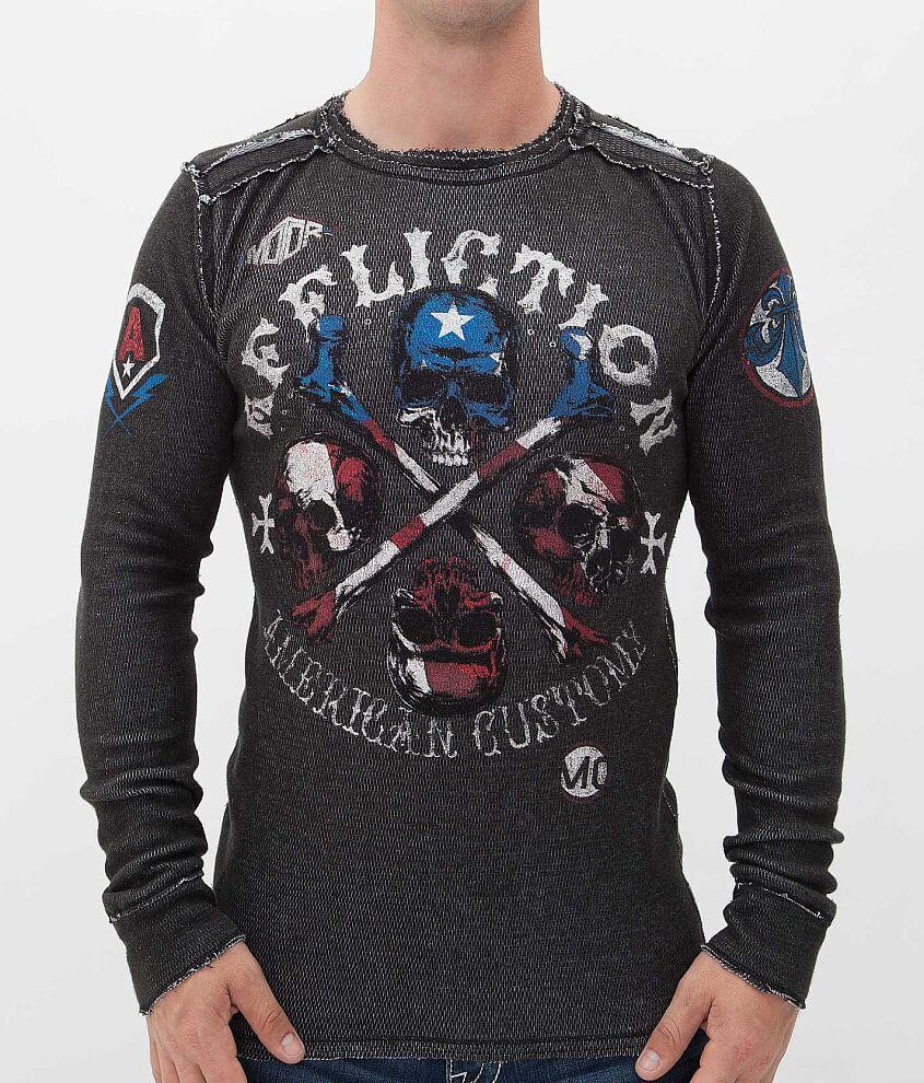 Affliction Apocalypse Thermal Shirt front view
