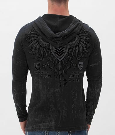 Affliction Value Thermal Hoodie BACK