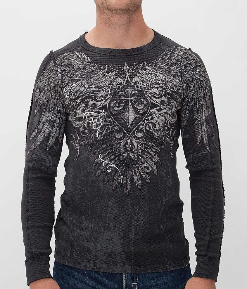 Affliction Sole Survivor Reversible Thermal Shirt front view