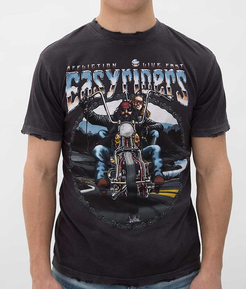 Affliction Easyriders Open Round T-Shirt front view