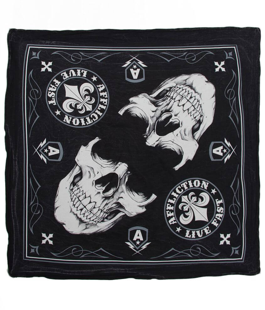 Affliction Face Out Bandana front view