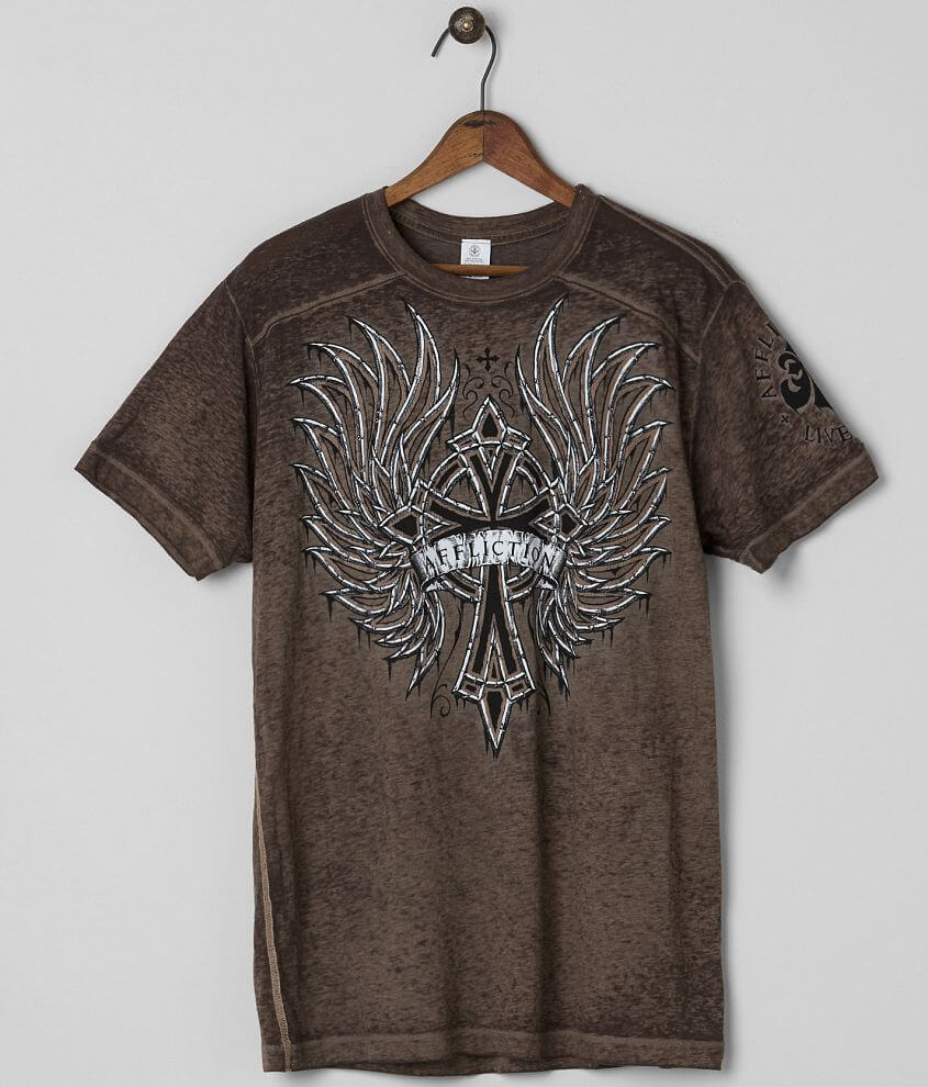 Affliction Chromatic Rust T-Shirt front view