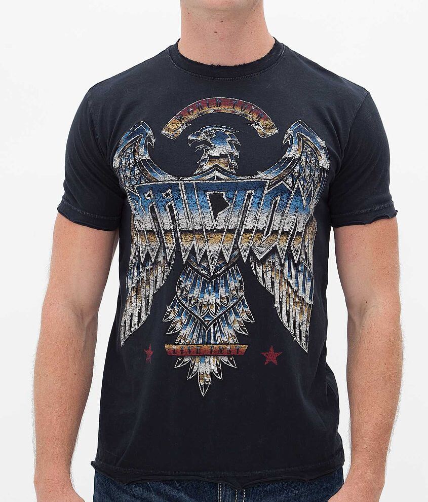Affliction American Metal Liquid Metal T-Shirt front view