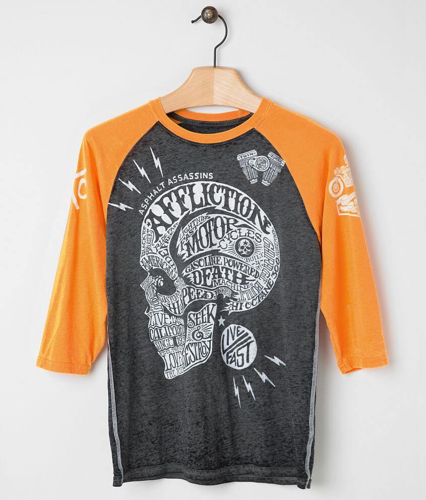 Affliction American Customs Motor Head T-Shirt front view