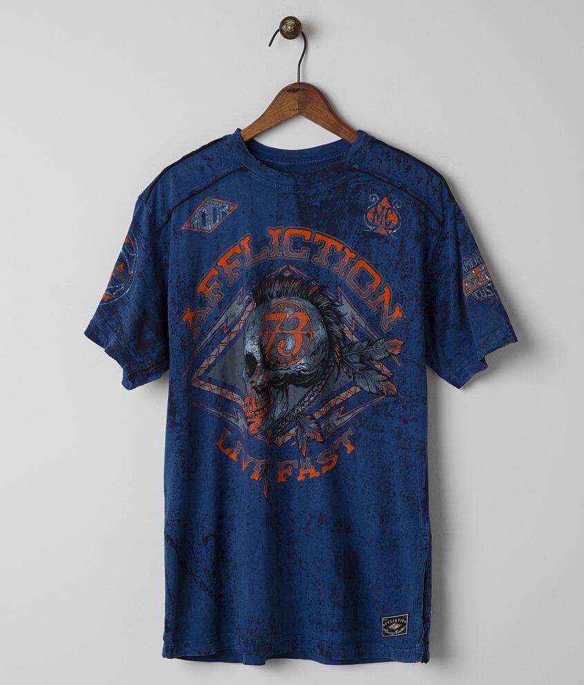 Affliction American Customs Warpath T-Shirt front view