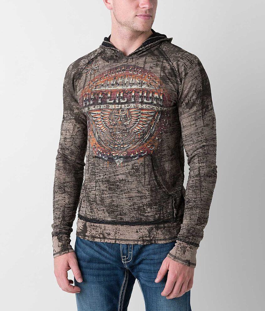 Affliction Union Chrome Reversible Hoodie front view