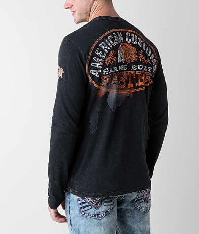 Affliction American Customs Oil Spill T-Shirt BACK
