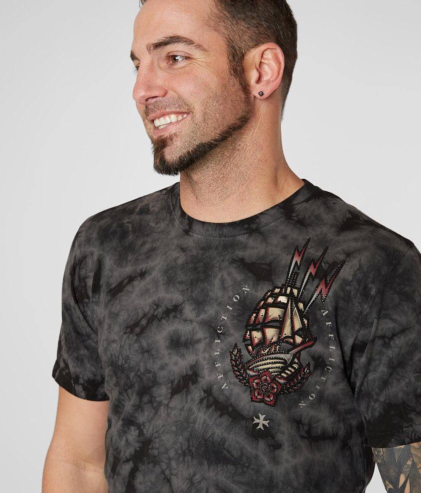 Affliction Jagged Seas T-Shirt front view