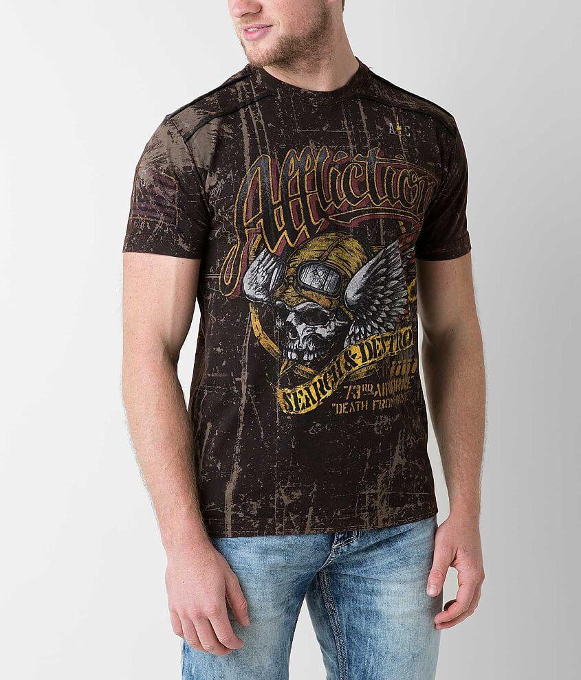 Affliction American Customs Bombardier T-Shirt front view