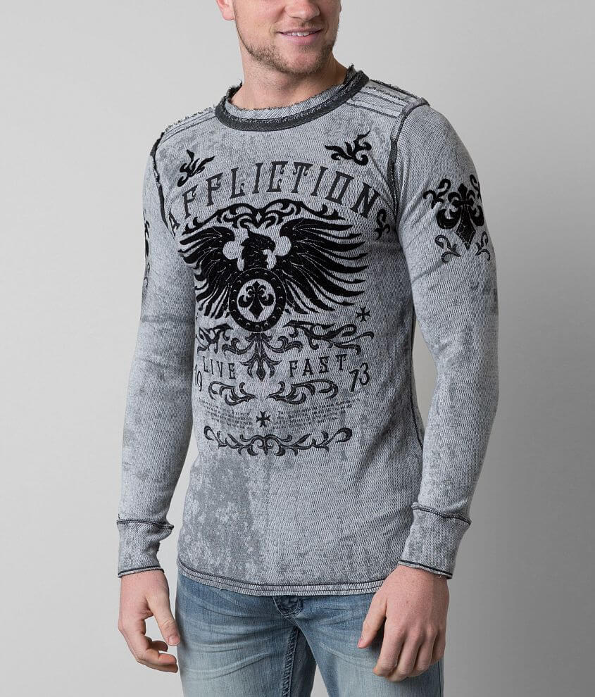 Affliction Secure Measure Thermal Shirt front view