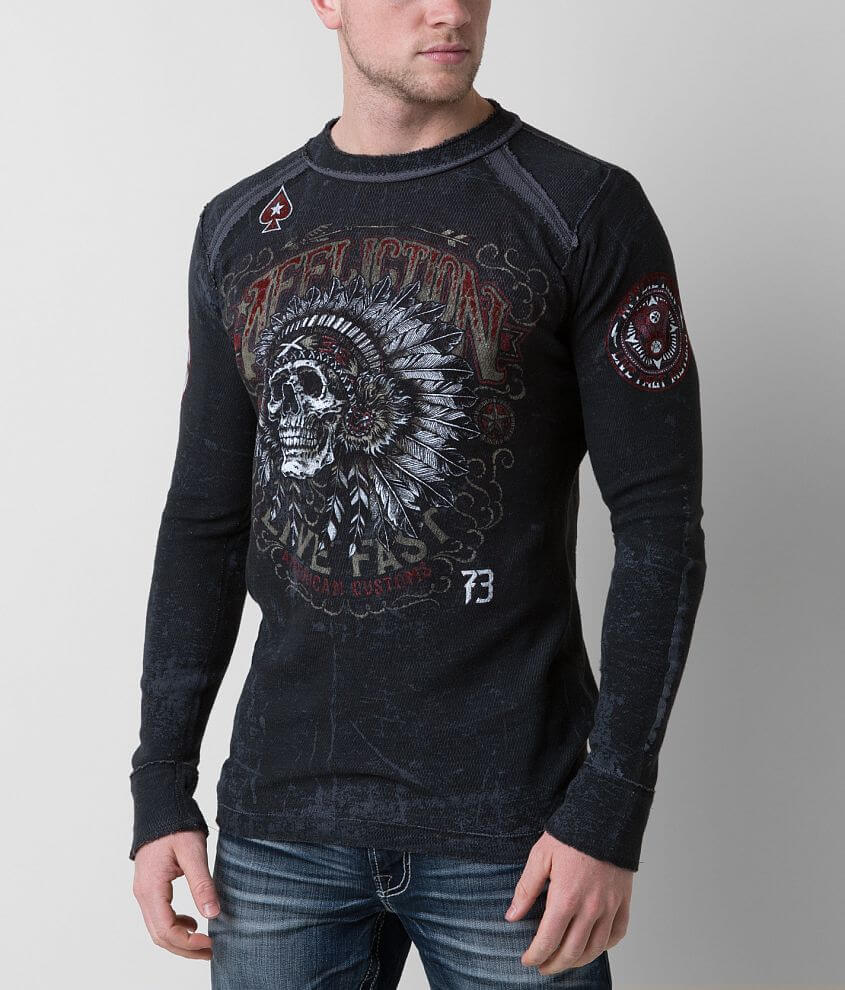 Affliction American Customs Iroquois Thermal Shirt front view