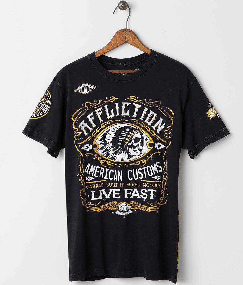 Affliction American Customs Moonshine T-Shirt front view