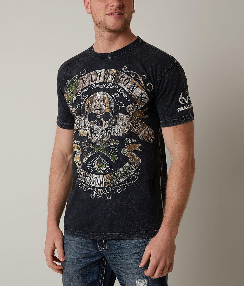 Affliction American Customs Speed Run T-Shirt front view