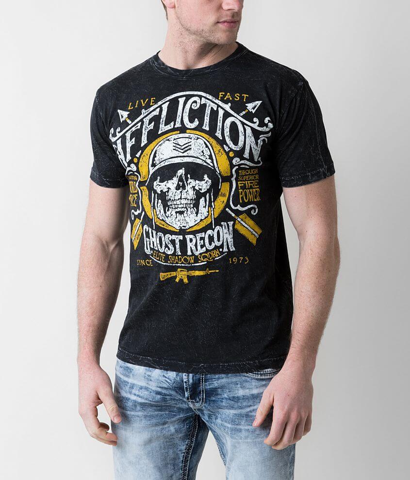 Affliction Freedom Defender Mess Hall T-Shirt - Men's T-Shirts in Black ...